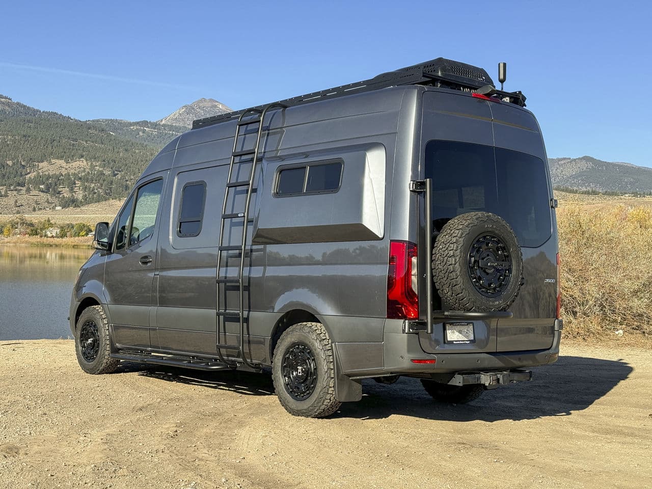 Front view of 2020 Mercedes-Benz Sprinter with truck suv wheels