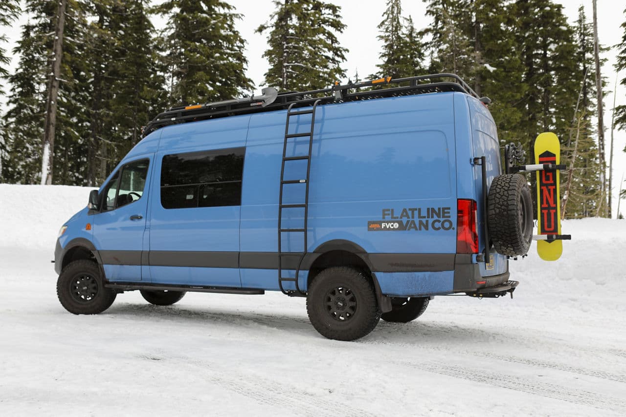 Front view of 2020 Mercedes-Benz Sprinter with truck suv wheels