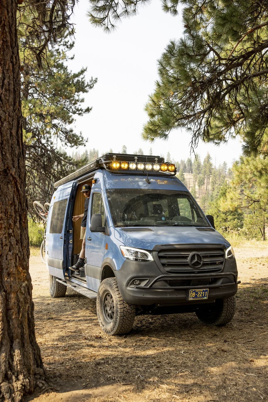 Interior of 2020 Mercedes-Benz Sprinter with truck suv wheels