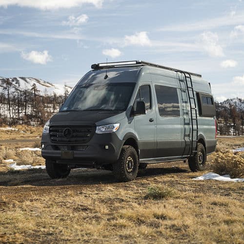 Interior of 2020 Mercedes-Benz Sprinter with wheels
