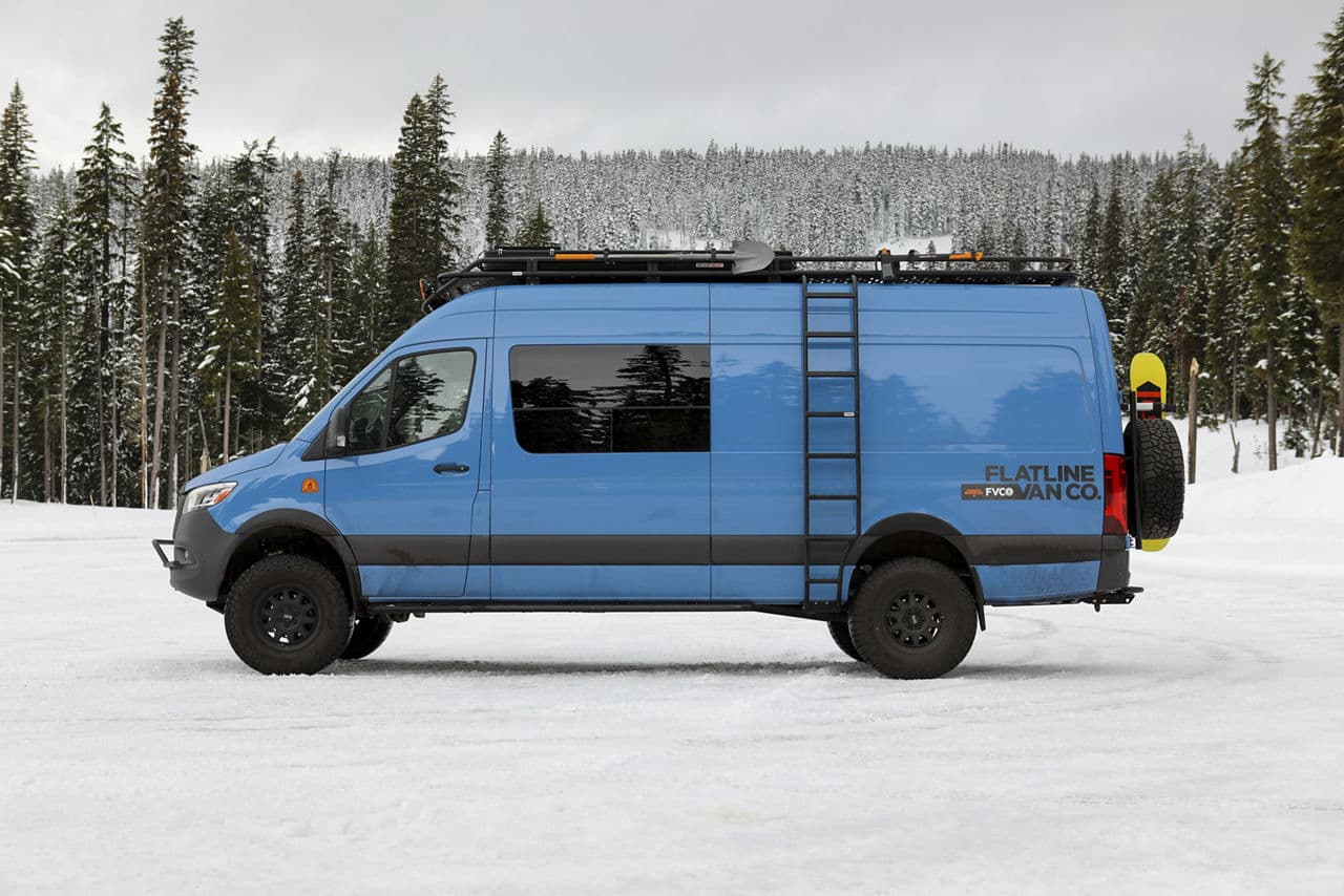Rear view of 2020 Mercedes-Benz Sprinter with wheels