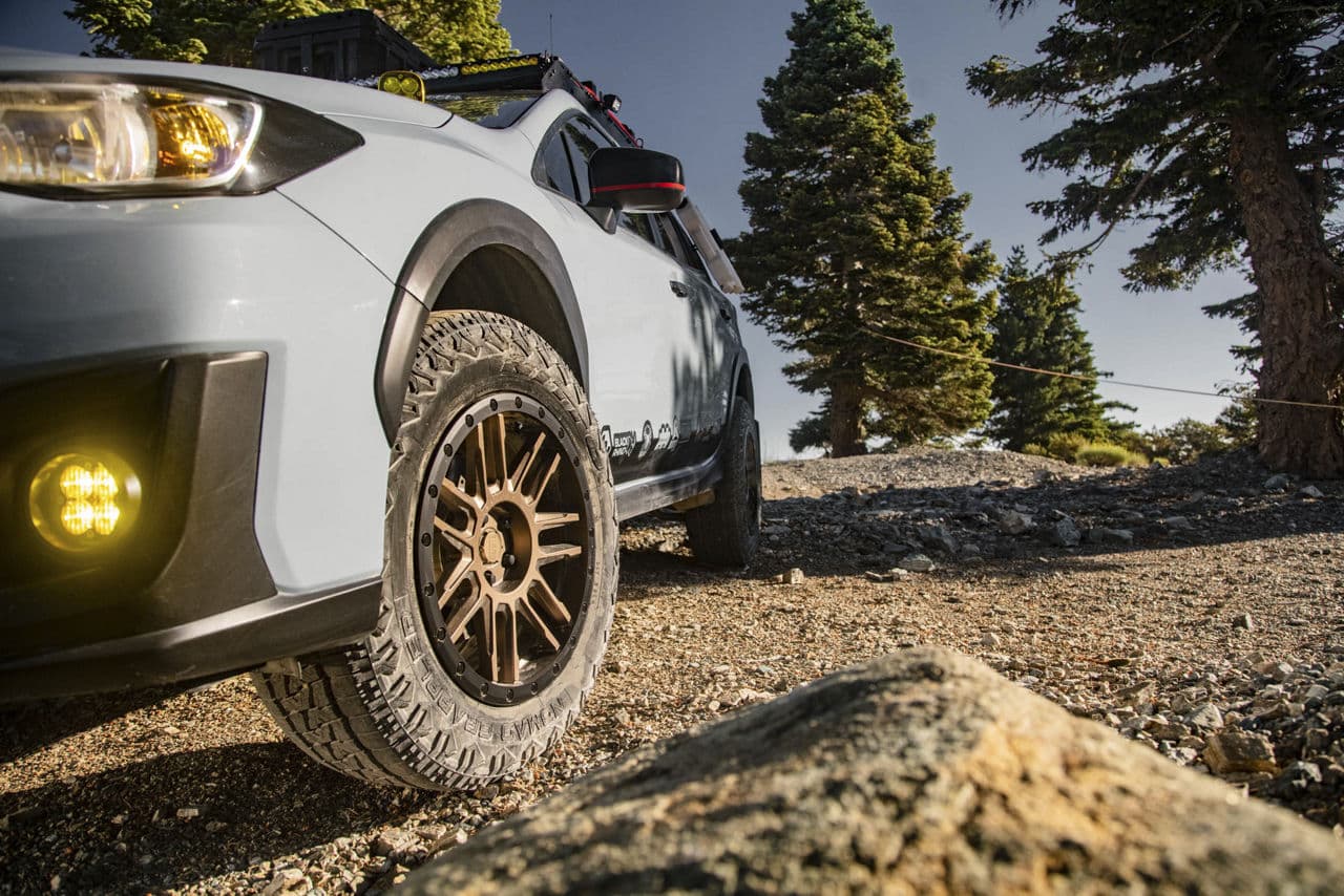 Interior of 2020 Subaru Crosstrek with wheels