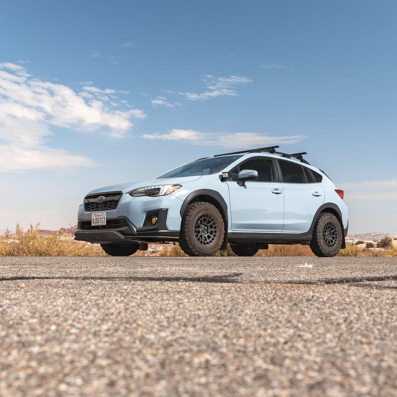 Front view of 2020 Subaru Crosstrek with wheels
