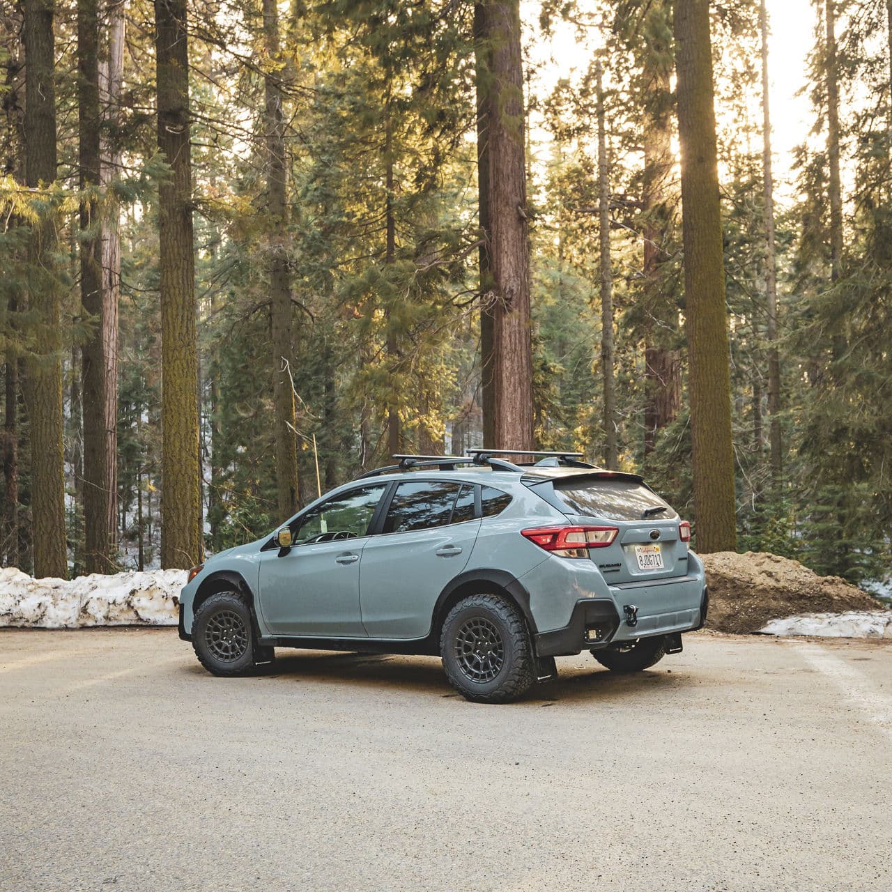 Rear view of 2020 Subaru Crosstrek with wheels
