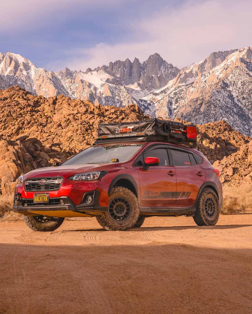 Side profile of 2020 Subaru Crosstrek with wheels