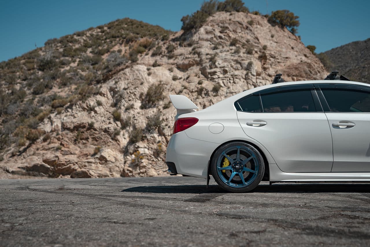 Interior of 2020 Subaru WRX STI with vehicle wraps