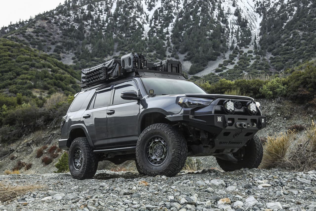 Front view of 2020 Toyota 4Runner with truck suv wheels