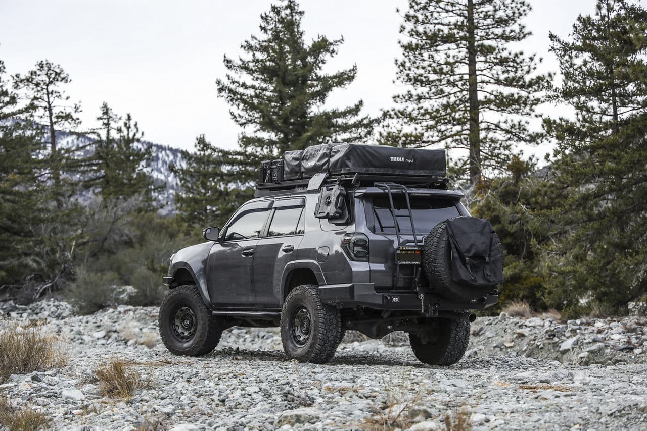 Rear view of 2020 Toyota 4Runner with truck suv wheels