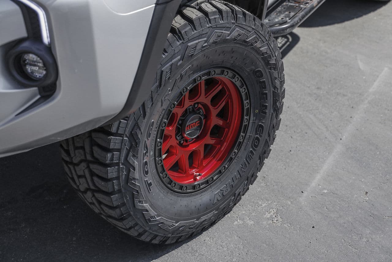 Rear view of 2020 Toyota 4Runner with truck suv wheels