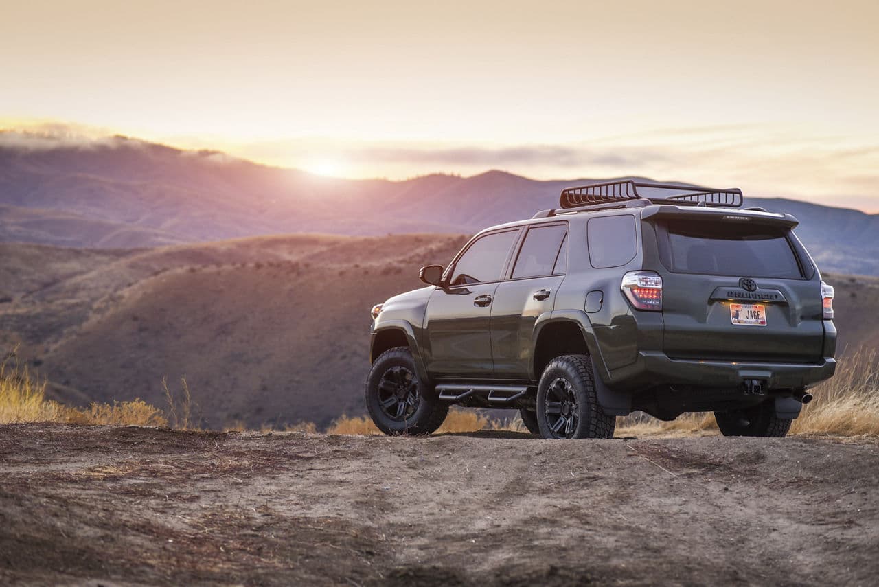 Front view of 2020 Toyota 4Runner with truck suv wheels