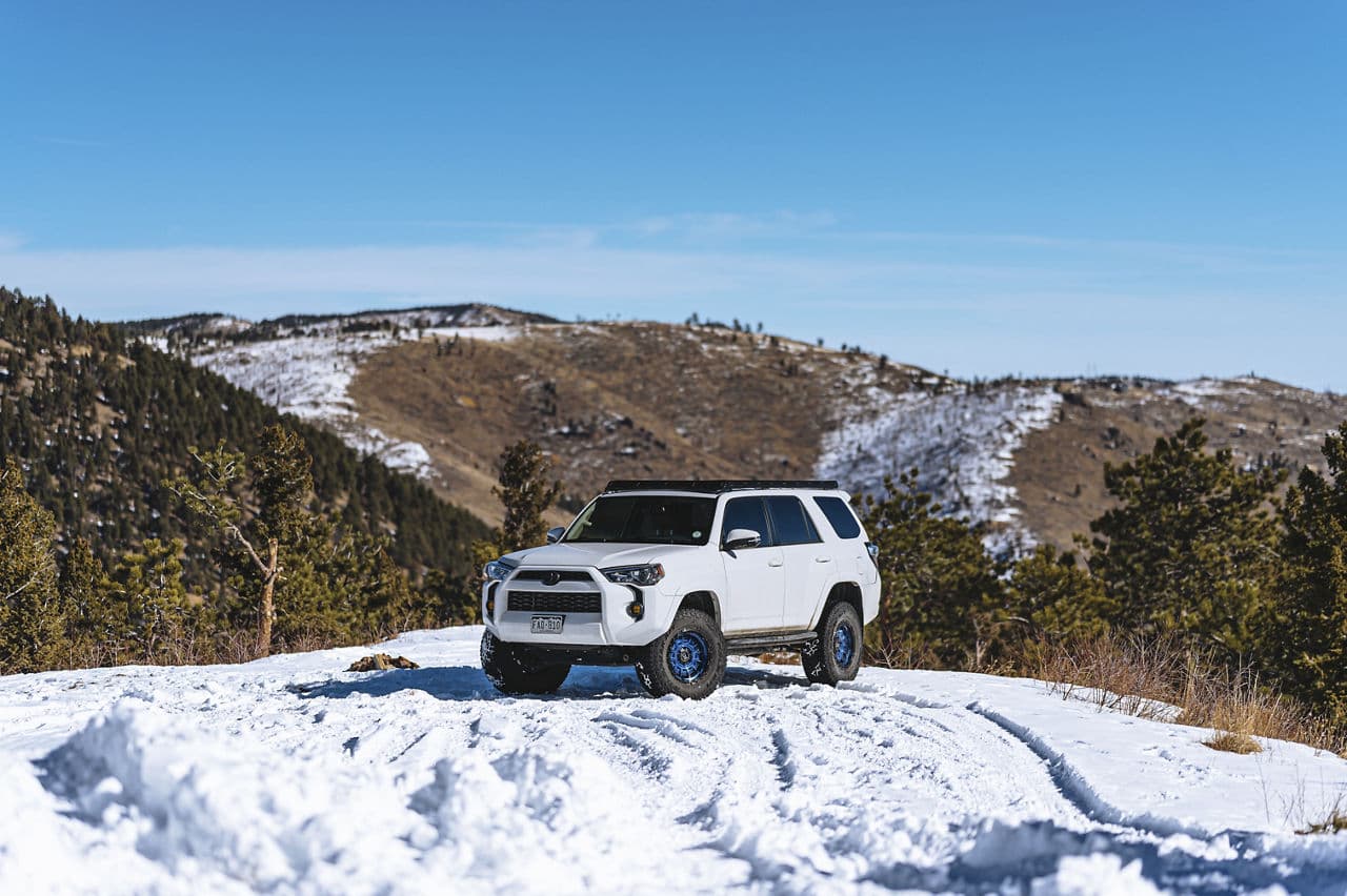 Front view of 2020 Toyota 4Runner with vehicle wraps