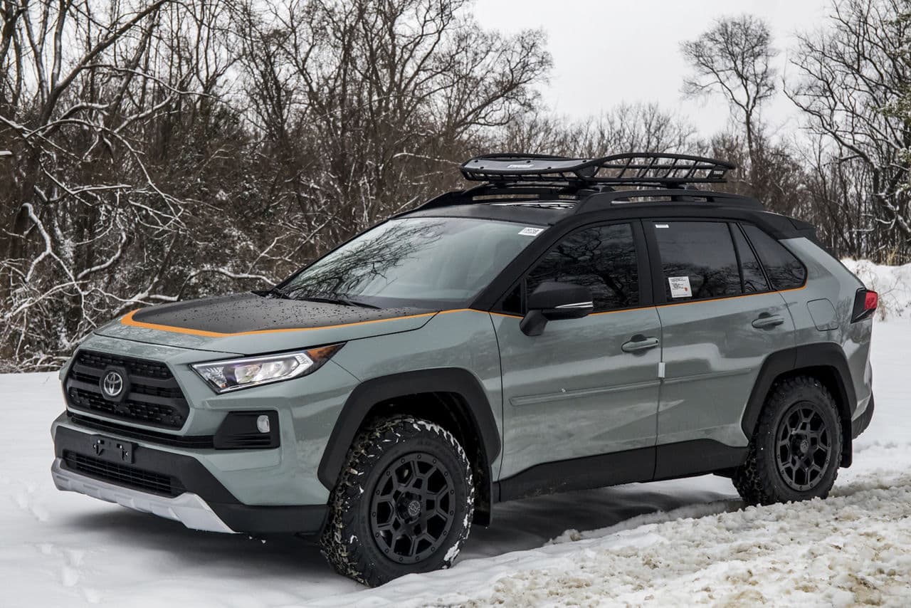 Front view of 2020 Toyota RAV4 with wheels