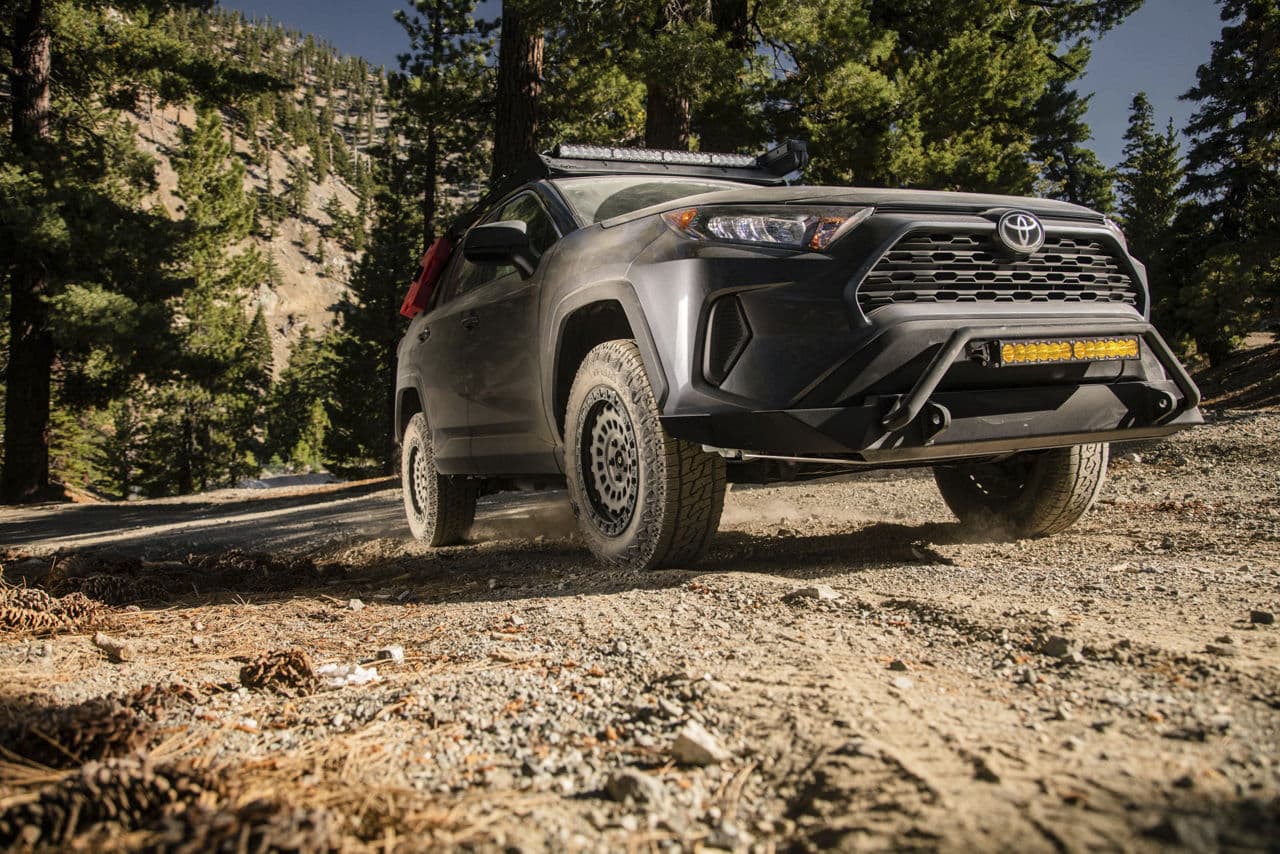 Front view of 2020 Toyota RAV4 with wheels