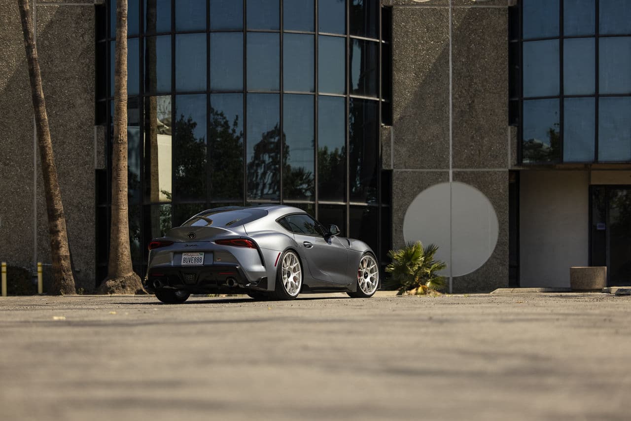 Front view of 2020 Toyota Supra with wheels