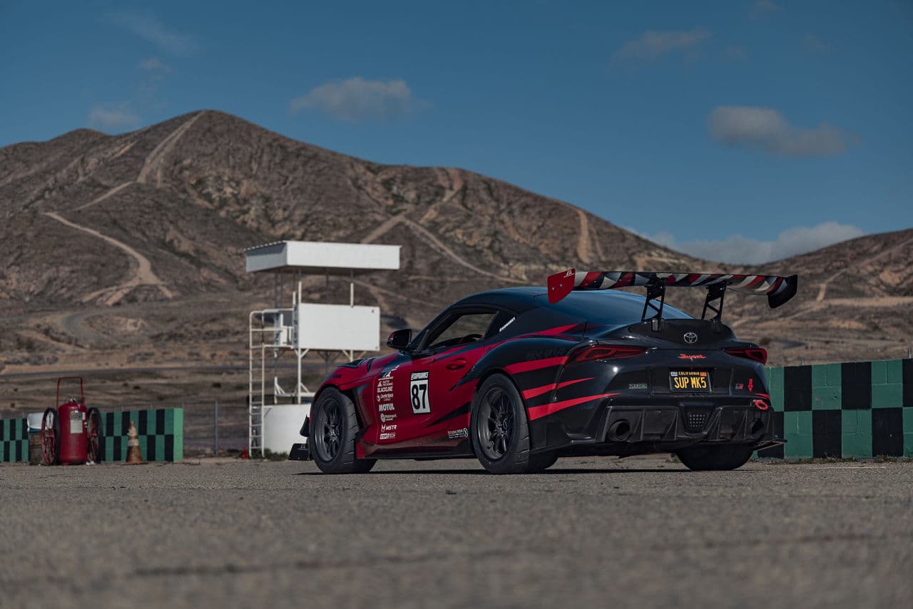 Front view of 2020 Toyota Supra with wheels