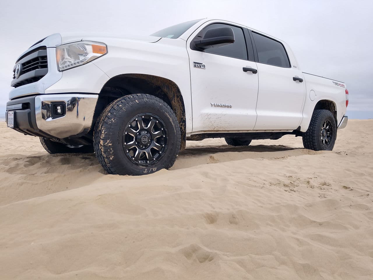 Front view of 2020 Toyota Tundra with truck suv wheels