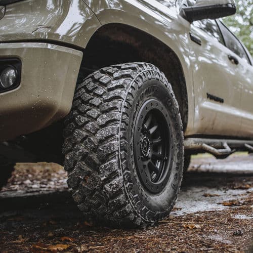 Rear view of 2020 Toyota Tundra with truck suv wheels
