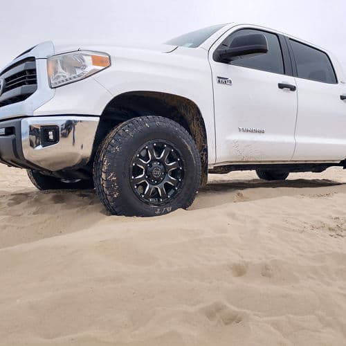 Detail view of 2020 Toyota Tundra with wheels