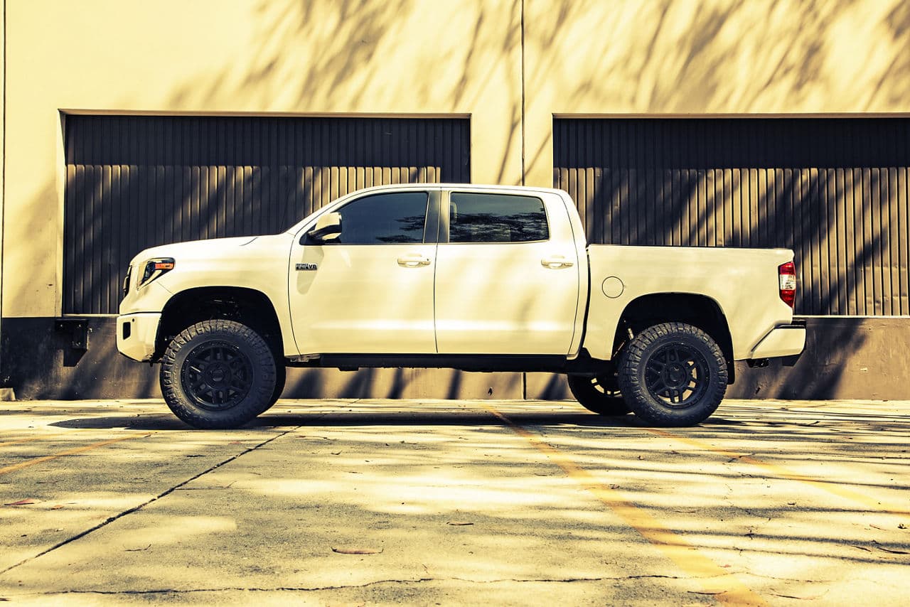Interior of 2020 Toyota Tundra with wheels