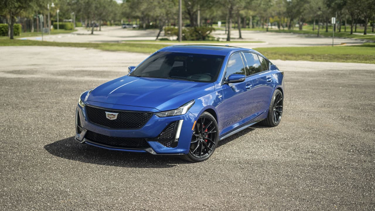 Interior of 2021 Cadillac CTS-V with wheels