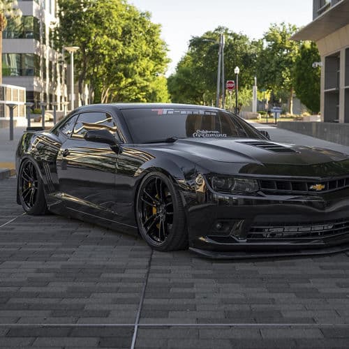 Detail view of 2021 Chevrolet Camaro with wheels
