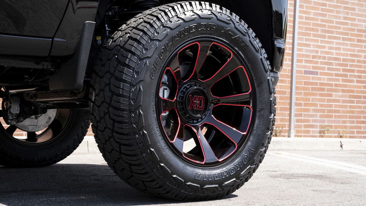 Interior of 2021 Chevrolet Silverado with wheels