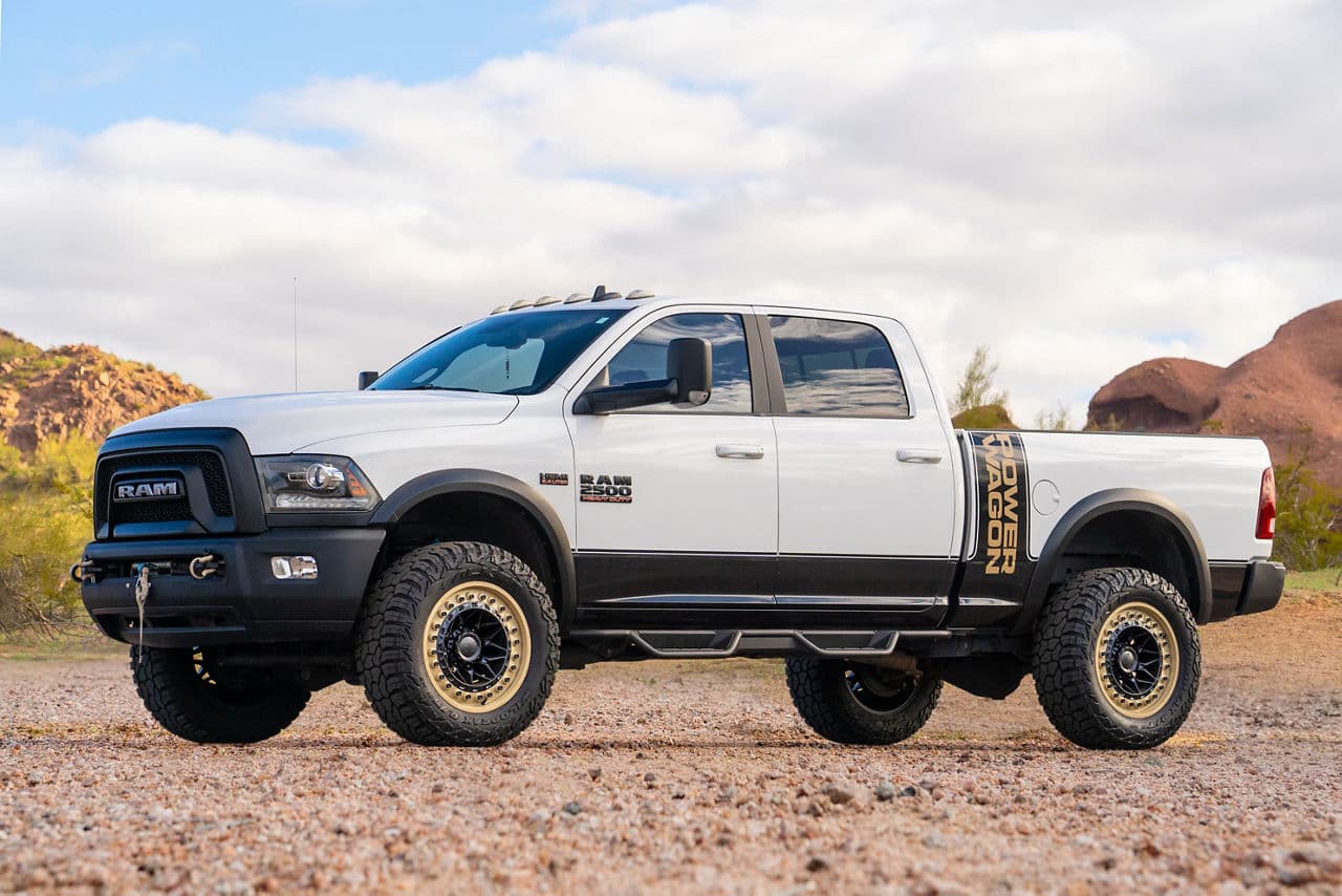 Front view of 2021 Dodge 2500 Power Wagon with wheels