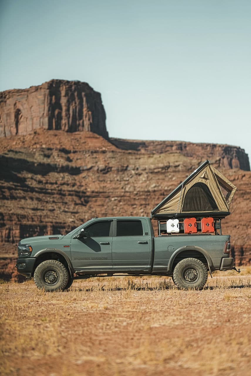 Rear view of 2021 Dodge Ram 2500 Power Wagon with truck suv wheels