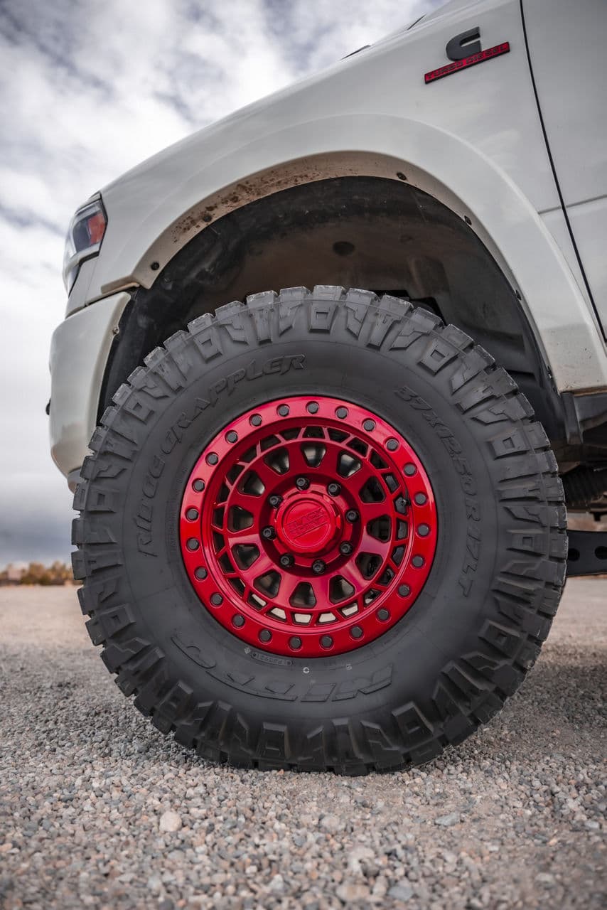 Side profile of 2021 Dodge Ram 2500 with wheels