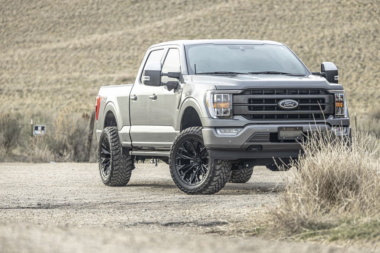 Interior of 2021 Ford F150 Lariat with truck suv wheels