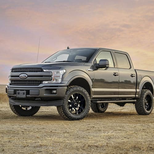 Interior of 2021 Ford F150 with truck suv wheels