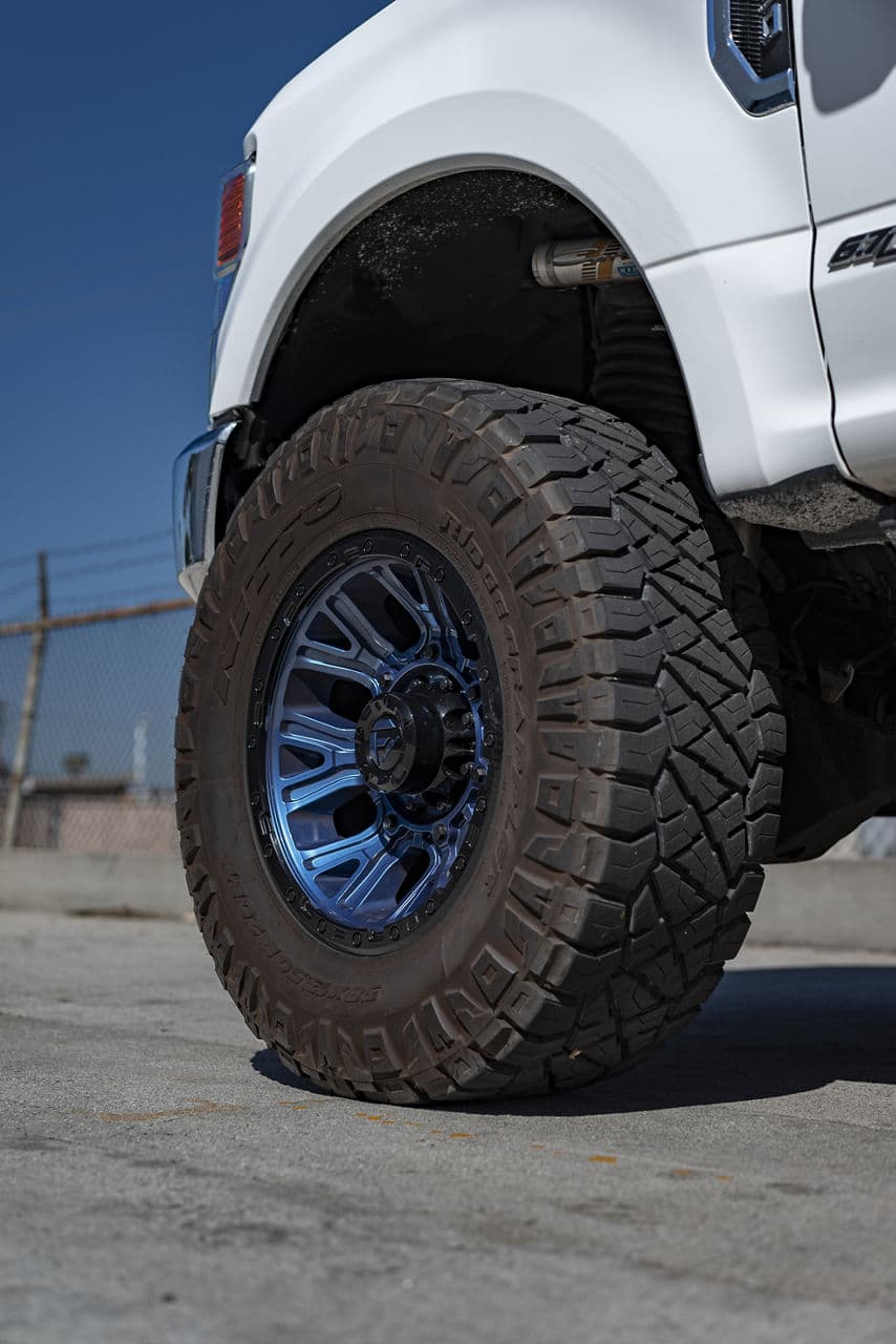Detail view of 2021 Ford F250 with wheels