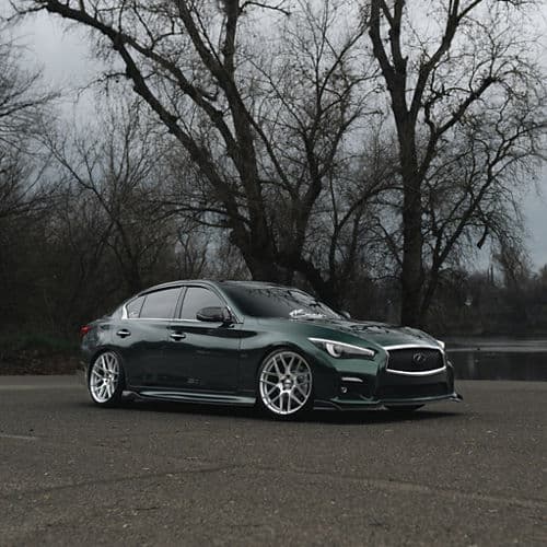 Detail view of 2021 Infiniti Q50 with wheels