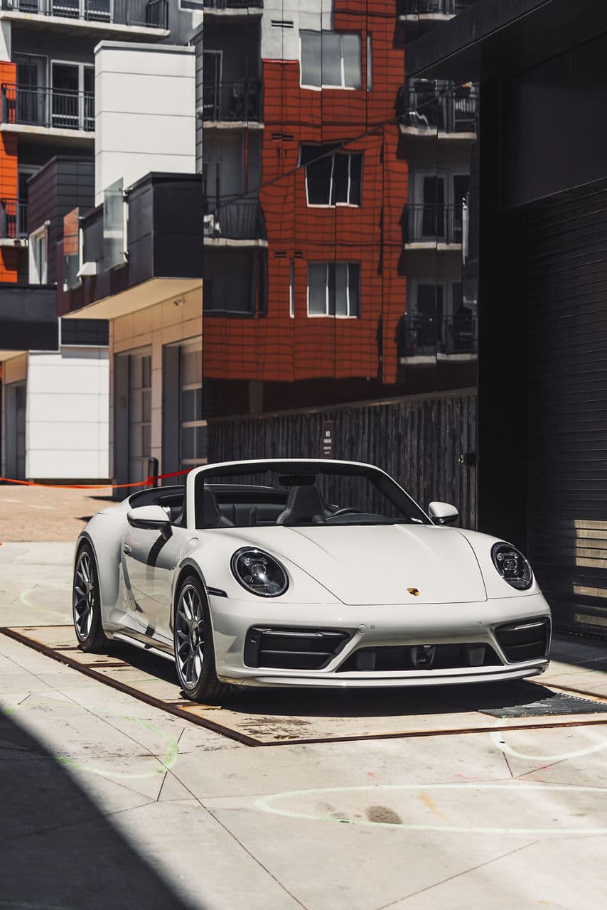 Interior of 2021 Porsche 992 with wheels