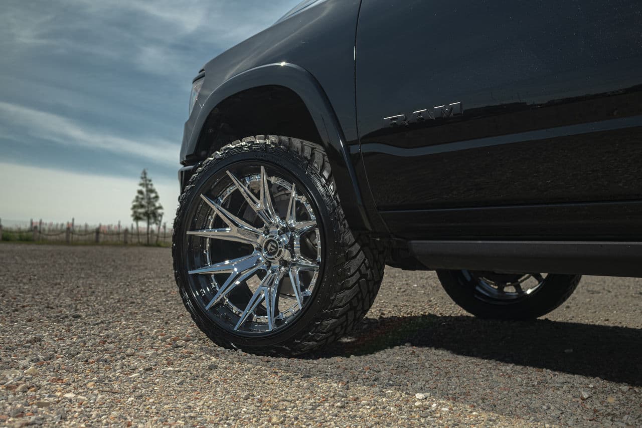 Interior of 2021 Ram 1500 Laramie with truck suv wheels