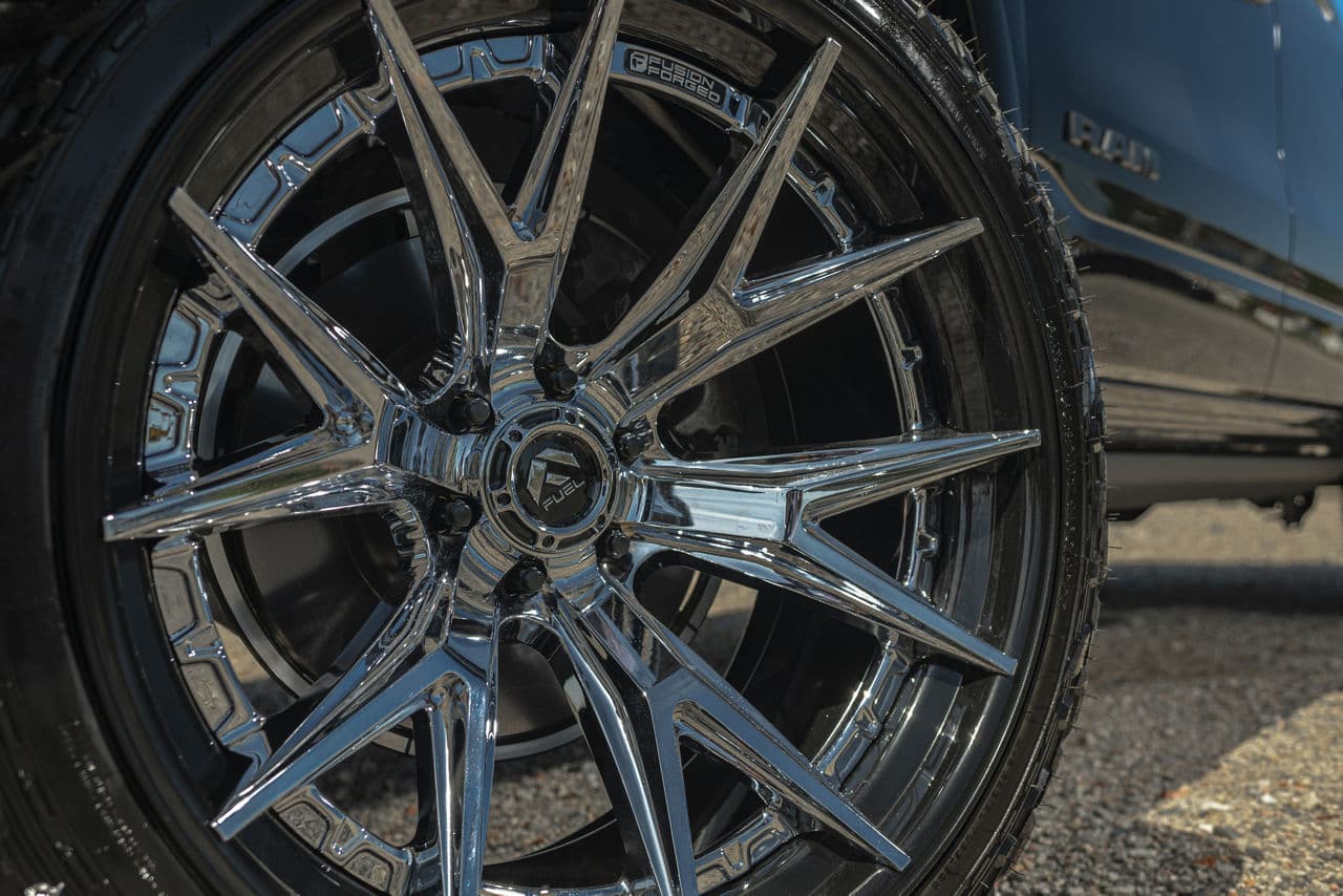 Detail view of 2021 Ram 1500 Laramie with truck suv wheels