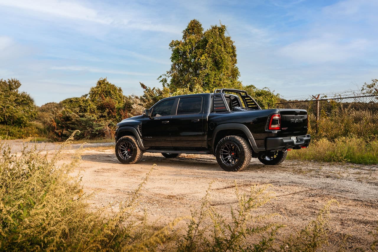 Interior of 2021 Ram 1500 TRX with wheels