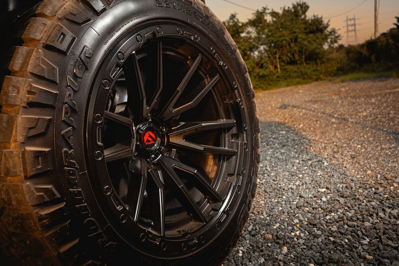 Detail view of 2021 Ram 1500 TRX with wheels