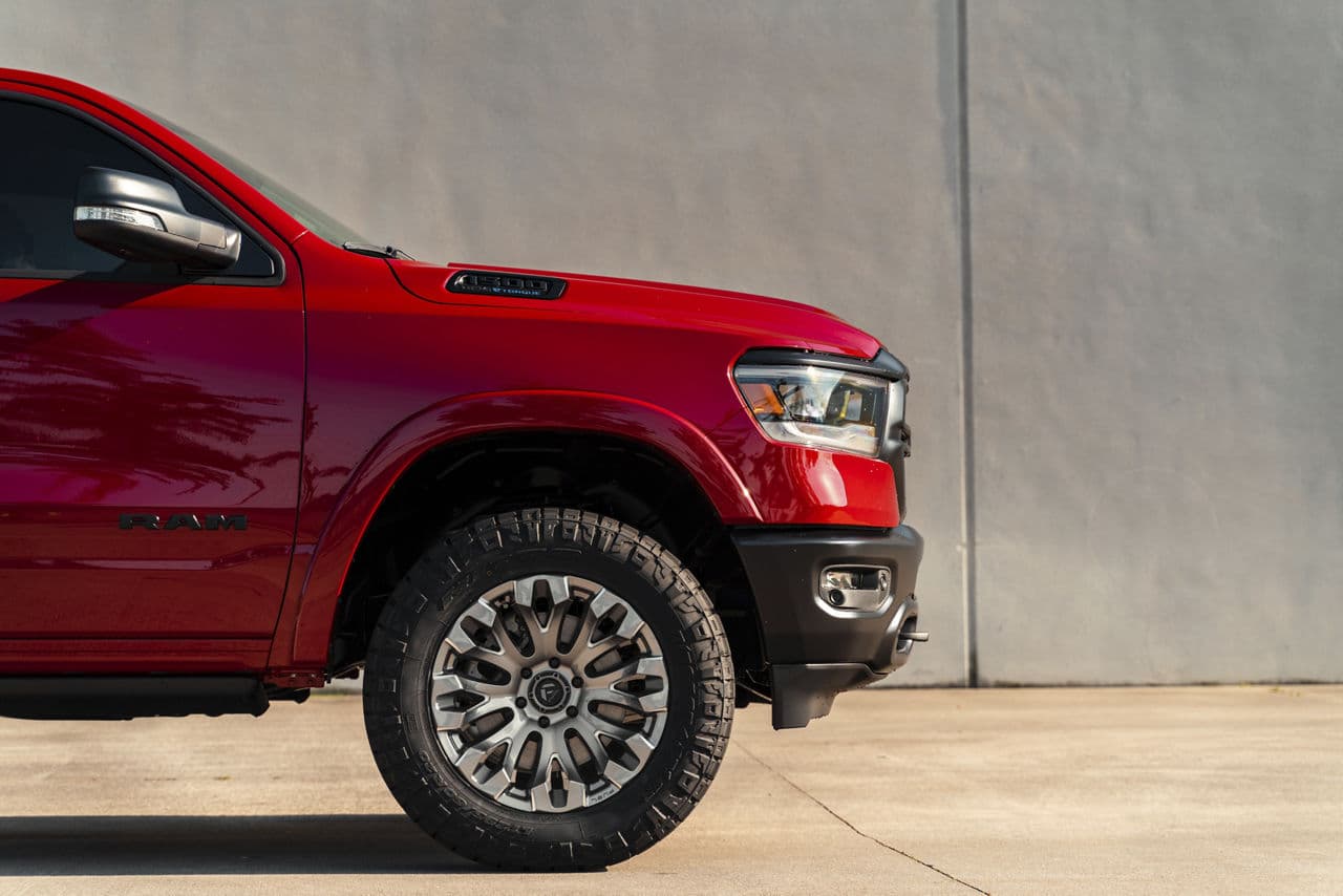 Interior of 2021 Ram 1500 with wheels