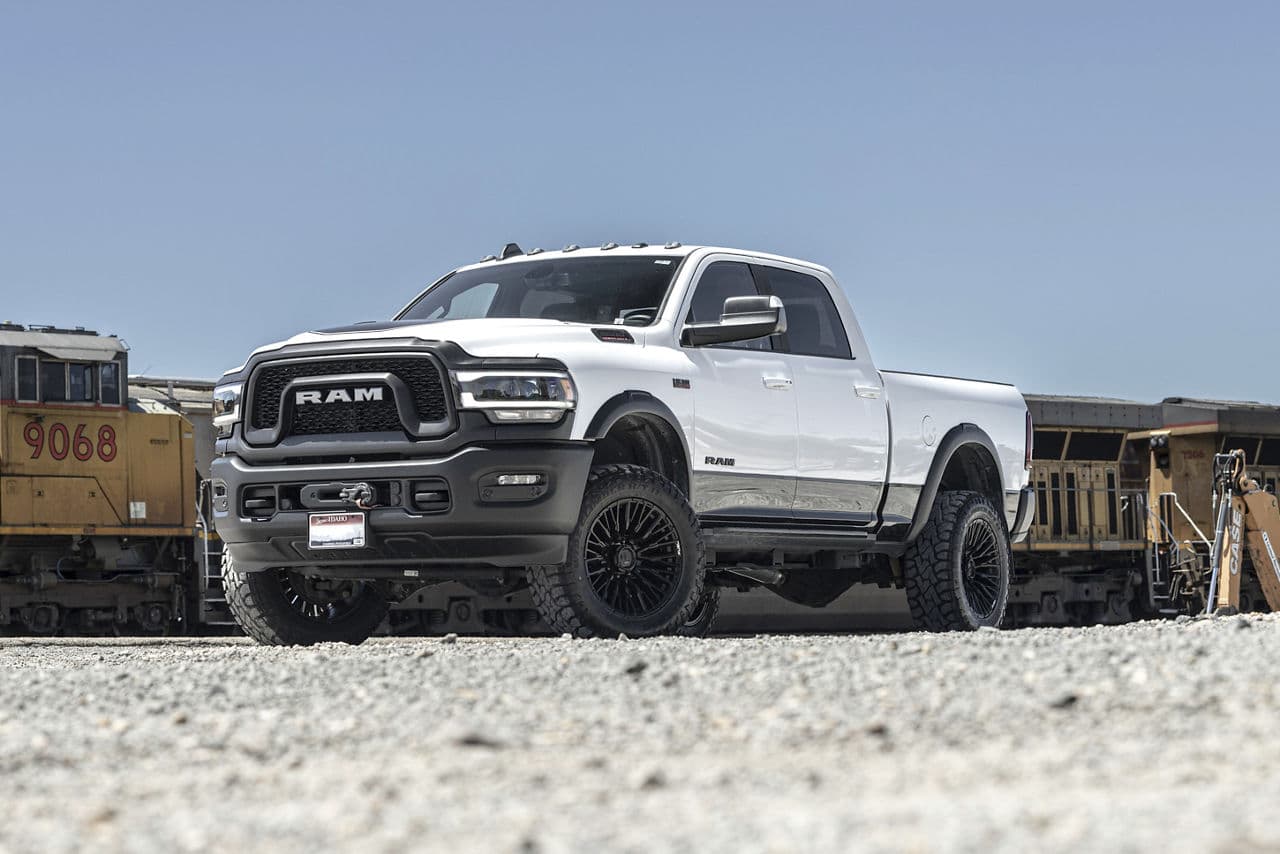 Front view of 2021 Ram 2500 with truck suv wheels
