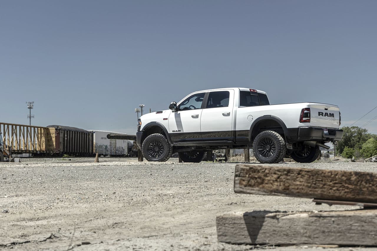 Side profile of 2021 Ram 2500 with truck suv wheels
