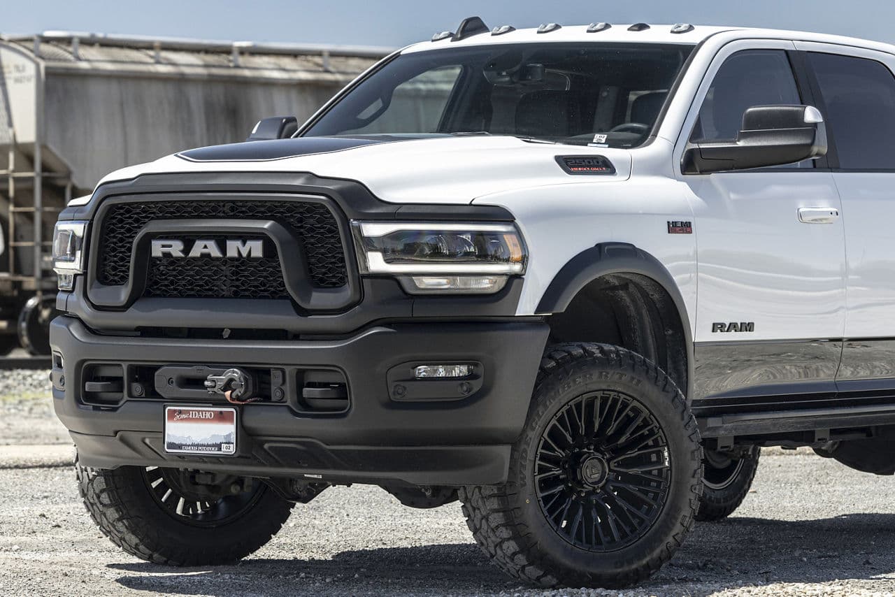 Detail view of 2021 Ram 2500 with truck suv wheels