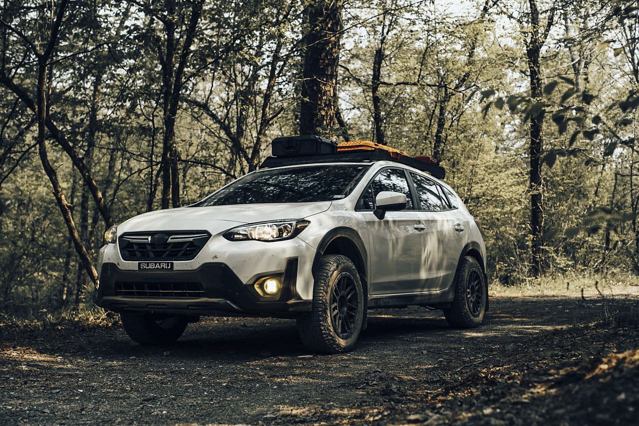 Detail view of 2021 Subaru Crosstrek with wheels