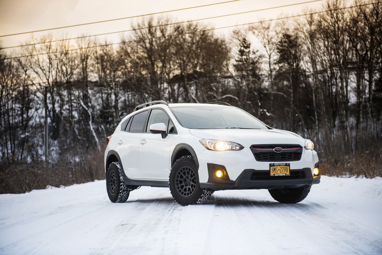 Interior of 2021 Subaru Crosstrek with wheels