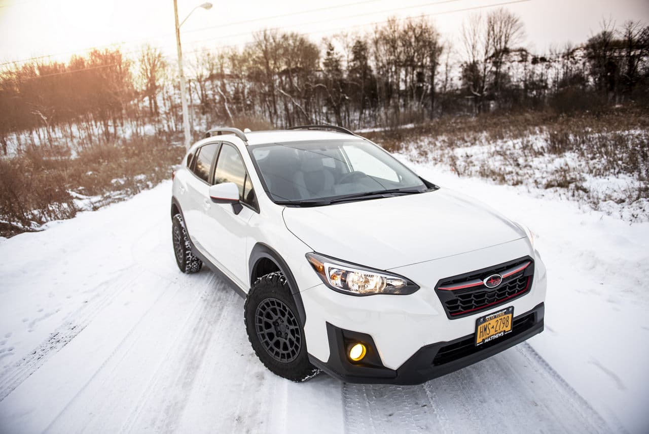 Detail view of 2021 Subaru Crosstrek with wheels