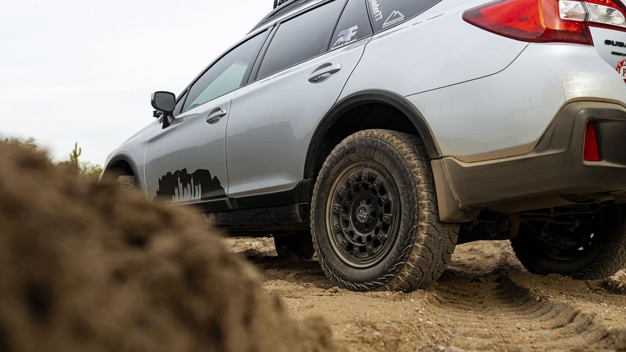 Detail view of 2021 Subaru Outback with wheels