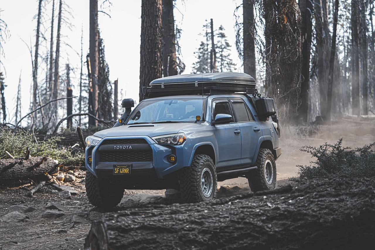 Front view of 2021 Toyota 4Runner with truck suv wheels