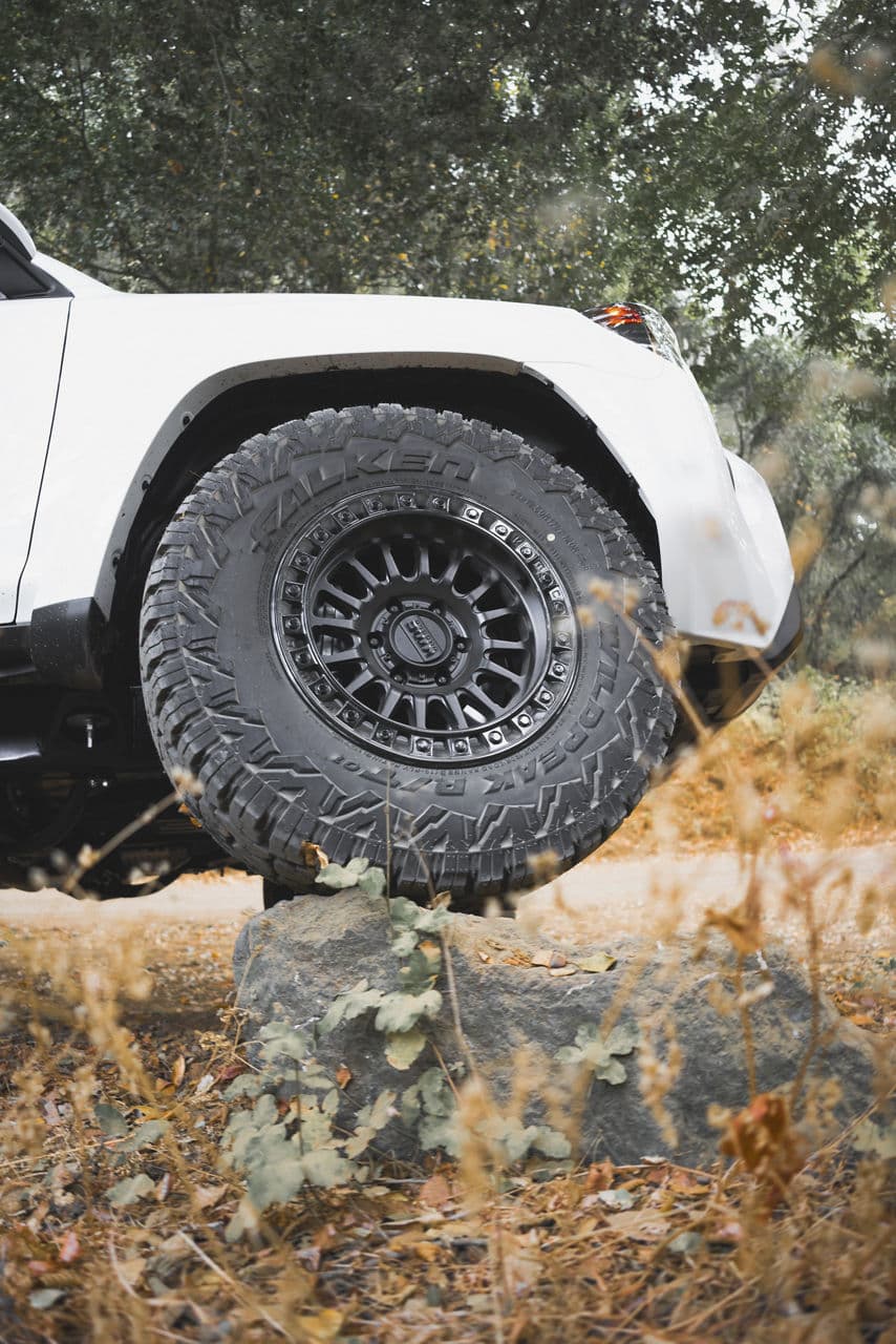 Interior of 2021 Toyota 4Runner with wheels