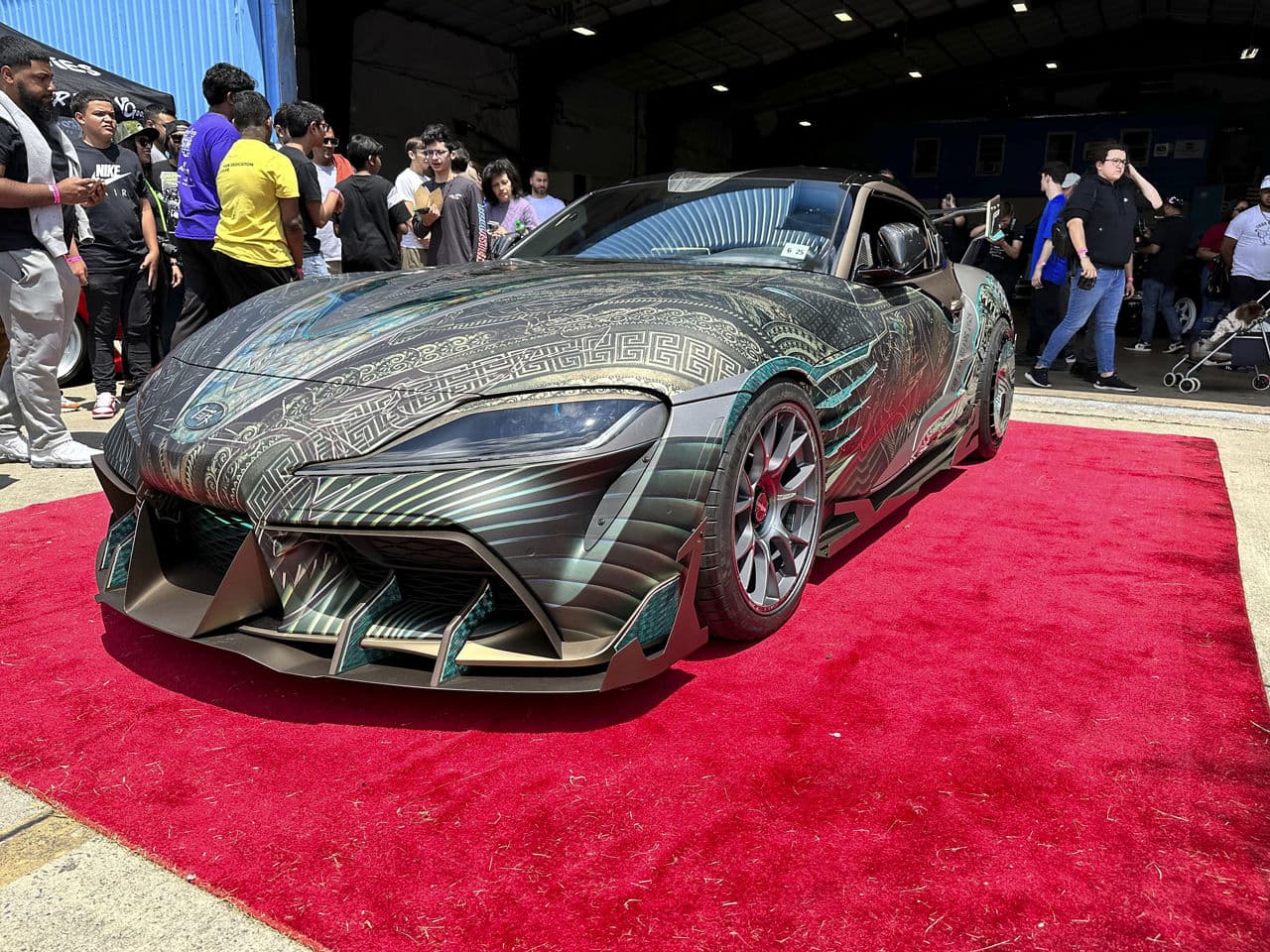 Front view of 2021 Toyota Supra with wheels