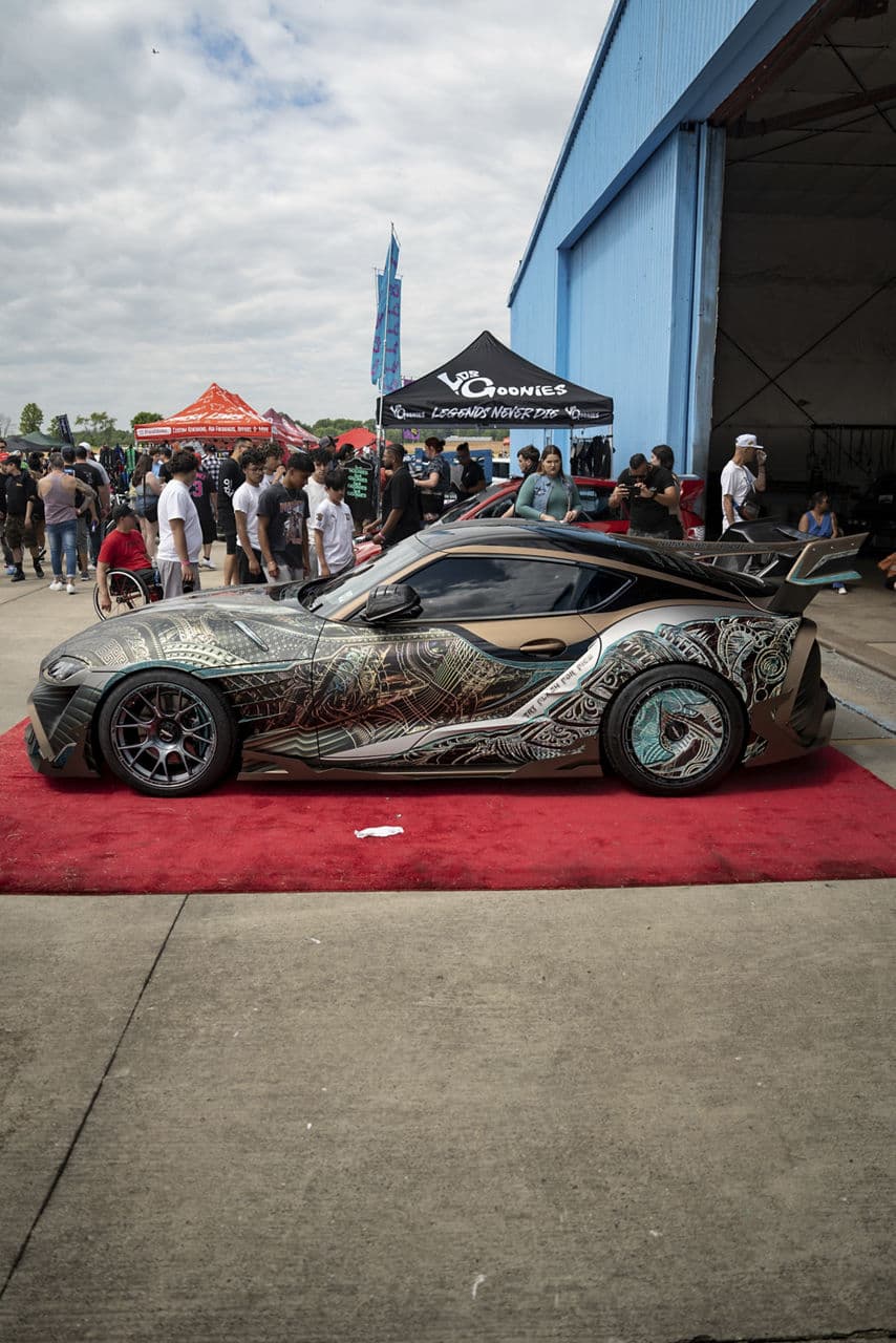 Detail view of 2021 Toyota Supra with wheels